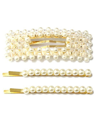 Pearl Hair Pins (Set of 3) - Everything Girls Like Boutique