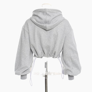 Carly Drawstring Hooded Sweater