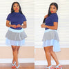 The blues tulle dress