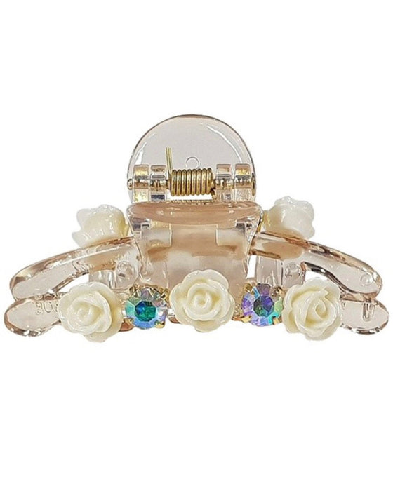 Hair Clip With Rosette Details - Everything Girls Like Boutique