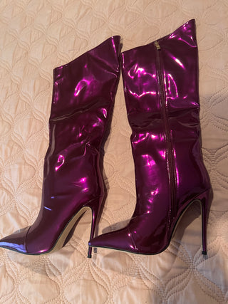 Metallic Chrome Boots (unboxed)(see other colors)