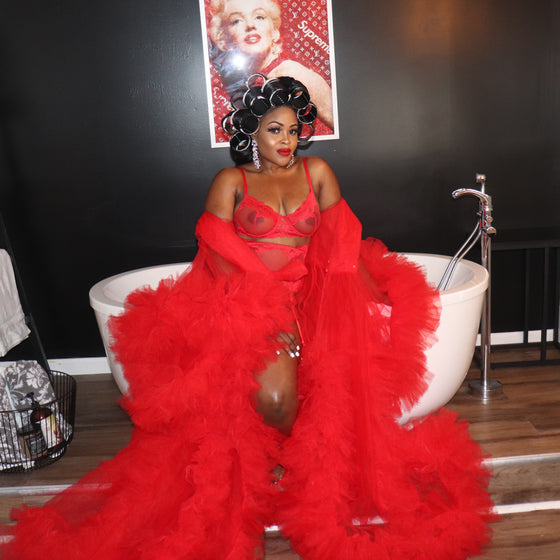 Red Tulle Robe