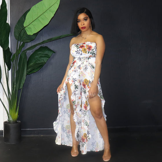 Fever Flower Print Jumpsuit (see other colors)